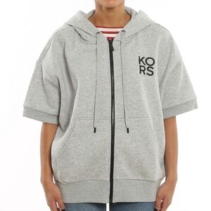 MICHAEL KORS Printed logo grey hoodie